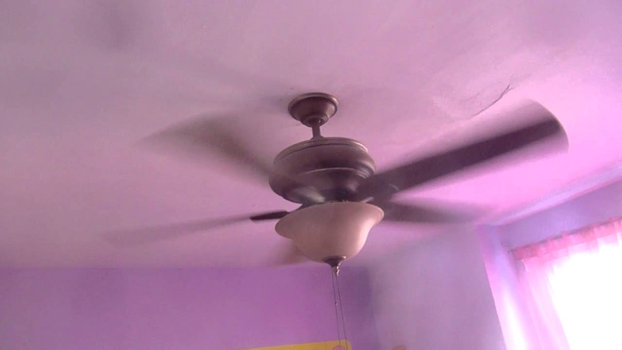 Hampton Bay Bay Island Downrod Ceiling Fan Youtube