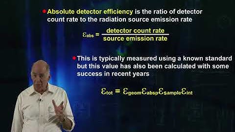 14-Basic Radiation Detection: Gas-filled detectors: Efficiency