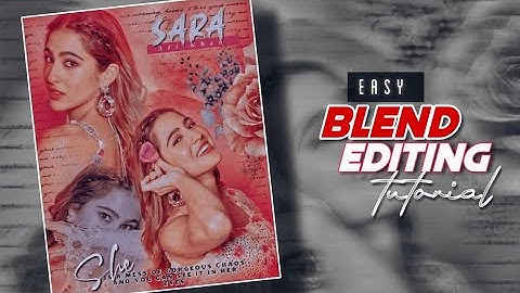 Easy blend edit tutorial for fanpage🦄 | Fan edit tutorial PicsArt