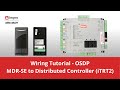 Wiring of Secure Multi-Discipline OSDP Reader (MDR-SE) to Distributed Controller (iTRT2)