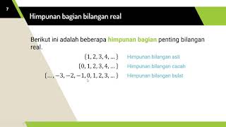 Himpunan dan Bilangan Real Himpunan dan Bilangan Real