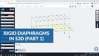 Introduction to Rigid Diaphragms in SkyCiv Structural 3D (Part 1)