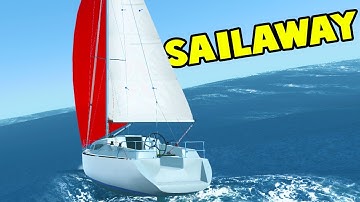 Sailing through MASSIVE Waves and Storms Near Australia!  Sailboat Simulator  - Sailaway Gameplay