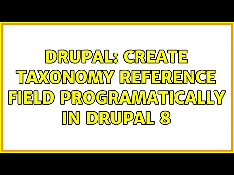 Drupal: Create taxonomy reference field programatically in Drupal 8