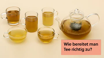 Wie wird Tee richtig serviert?