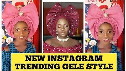 NEW INSTAGRAM TRENDING GELE TUTORIAL(part1)