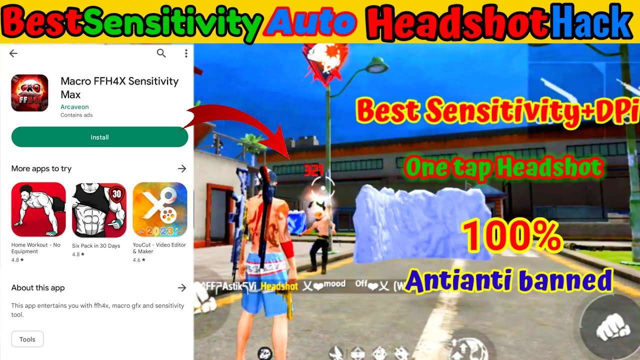 Macro FFH4X Sensitivity Max Best Headshot GFX Tools FF Auto Headshot macro-ffh4x-sensitivity-max-best-headshot-gfx-tools-ff-auto-headshot