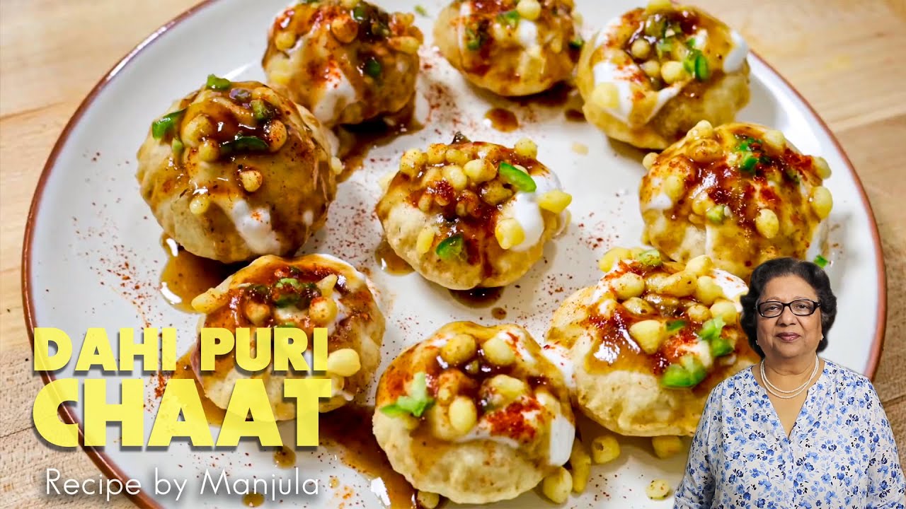 Dahi puri chaat, Sev Puri, Chaat, Dahi Golgapa, indian street food Recipe by Manjula | Manjula