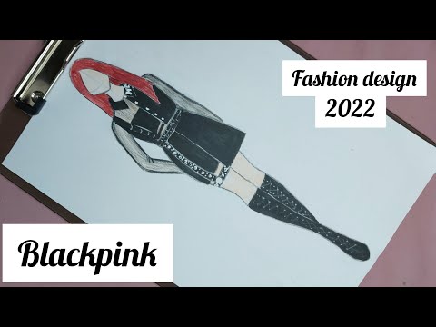 Drawing Blackpink رسم ازياء بلاك بينك رسم الازياء Drawing Tutorial Drawing Fashion Designer
