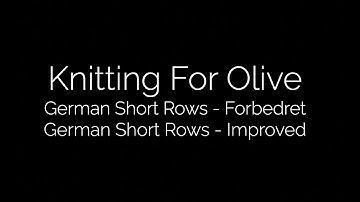 German Short Rows - forbedret // improved