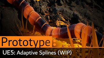 UE5 - Adaptive Spline Mesh that traces against collision (WIP)