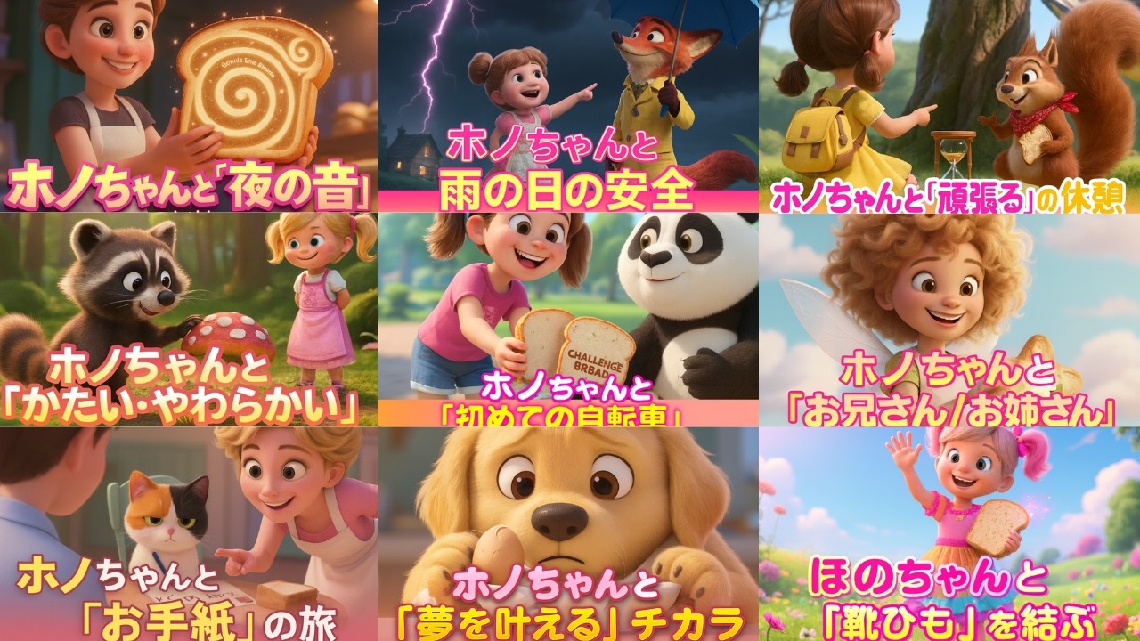 ホノちゃん46話～54話【知育アニメ】子供向け絵本