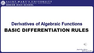 [CALCULUS] BASIC DIFFERENTIATION RULES