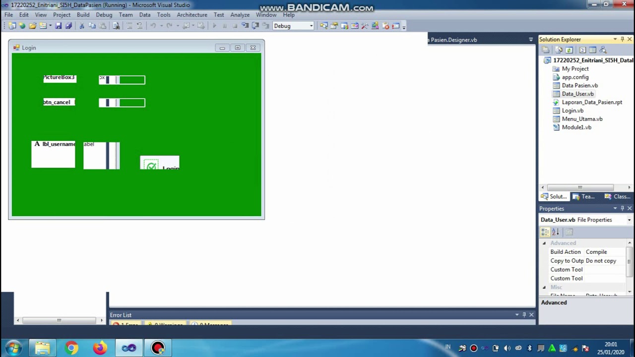Cara Membuat Data Pasien Dari Program Visual Basic - YouTube