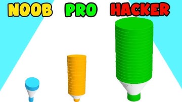 NOOB vs PRO vs HACKER | In Crayon Rush 3D | B8 Gamer