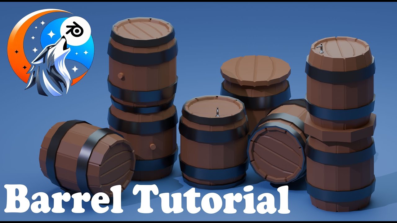 Blender - Barrel Tutorial - Beginner Friendly Modeling - YouTube