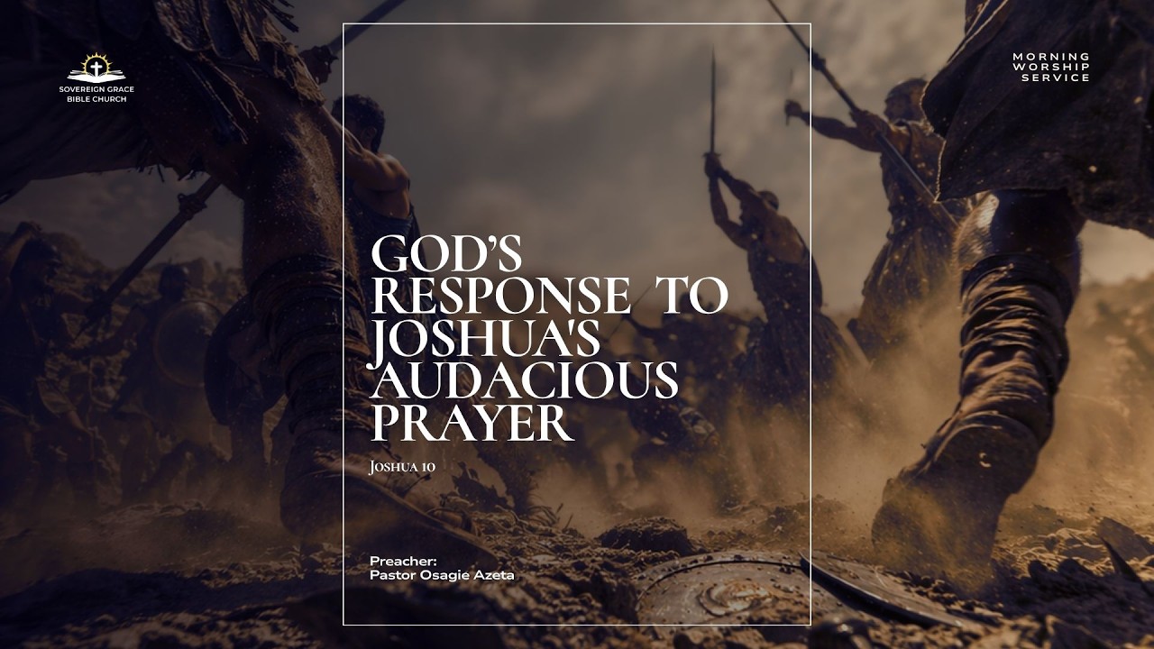 God's Response To Joshua's Audacious Prayer | Osagie Azeta (Joshua 10)