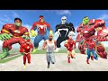 Franklin Save Superheroes From Flash Hulk, Iron Hulk & Spider Hulk In Indian Bike Driving 3D
