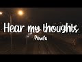 Powfu - Hear My Thoughts (Lyrics Video)[HD]