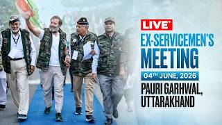  Lop Shri Rahul Gandhi  Meeting With Exservicemen  Pauri Garhwal Uttarakhand