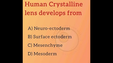 Human Crystalline lens develops from.. Ophthalmology and Optometry multiple Choice Questions