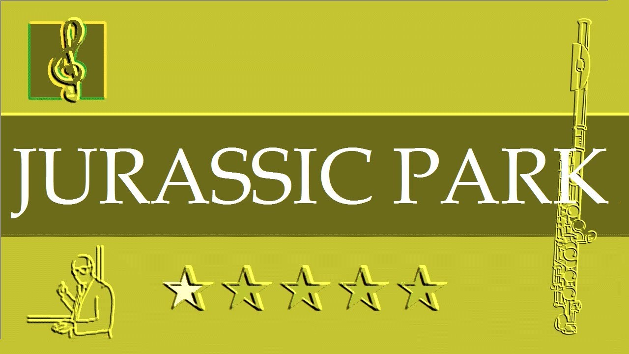 Flute Notes Tutorial Jurassic Park Theme (Sheet Music) YouTube