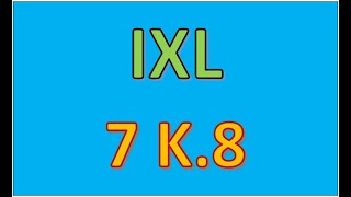 IXL 7th grade K.8 - Graph a proportional relationship from an equation