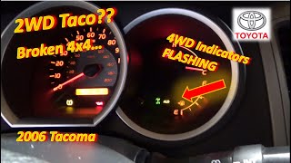 Two-Wheel-Drive TACO? (4x4 Not Engaging, Flashing 4WD-4LO: '06 Tacoma)