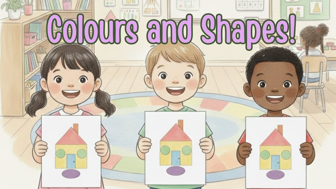 Educational stories for kids | Learning Colours | Learning Shapes for toddlers | Build a house