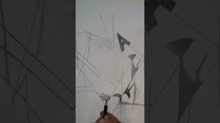 Modern art | | Abstract art | | Modern face art | | Pencil drawing | | Figurative drawing #shorts