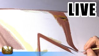 Painting Live - Gold Play Button - 5th day