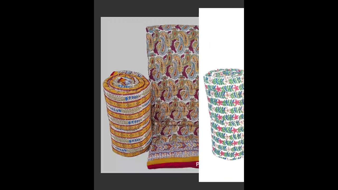Cotton Handblock rajai with bedsheet jaipuri print Holesale rates 8290375553