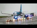 Tui Boeing 737 Skids Off Runway due to Heavy Storm at Leeds Bradford Airport