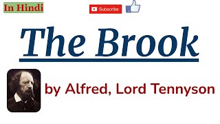 The Brook by Alfred Lord Tennyson - Summary and Line by Line Explanation in Hindi