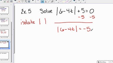 Sect 1 4 Solving Absolute Value Equations