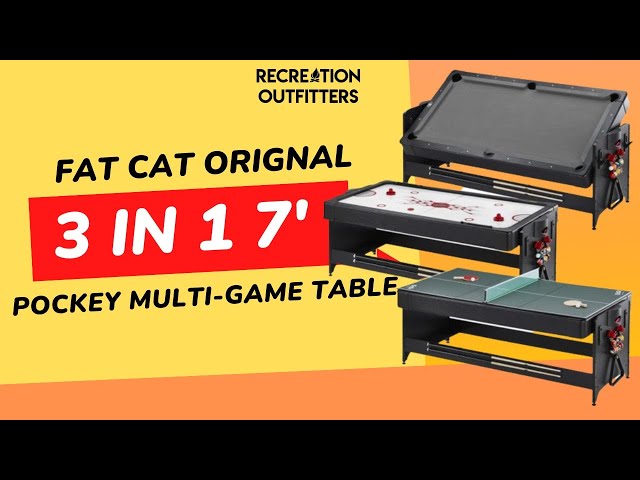 Fat Cat Original 3-in-1 Blue 7' Pockey™ Multi-Game Table