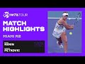 Andrea Petkovic vs. Sofia Kenin | 2021 Miami Open Round 2 | WTA Match Highlights