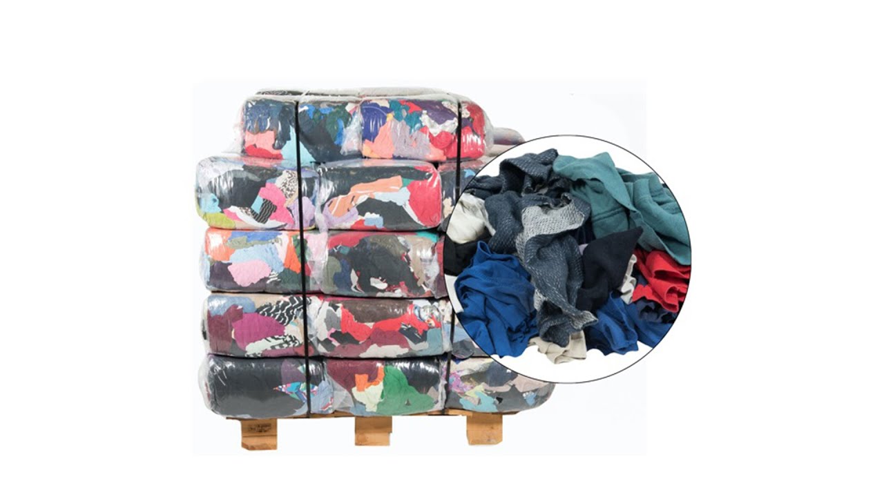 Cotton rags packing machine Small wiper packing machine - YouTube