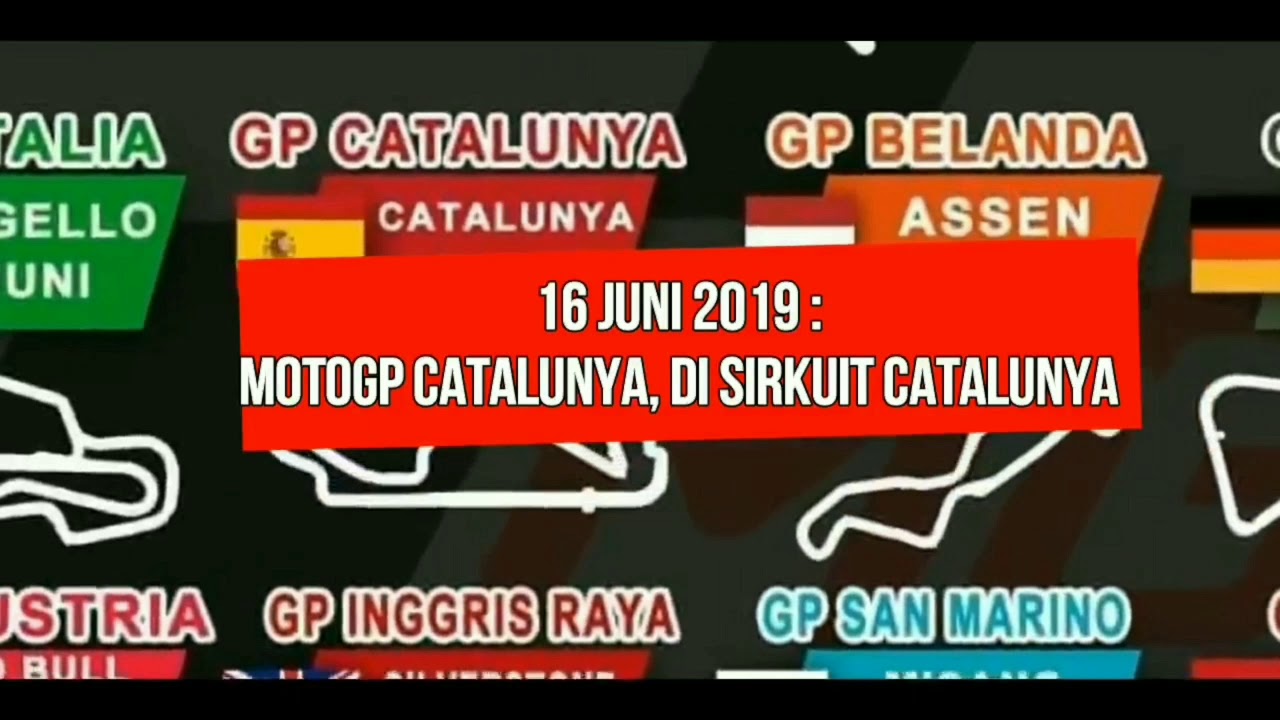 Jadwal/Kalender MotoGP 2019