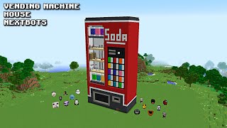 SURVIVAL VENDING MACHINE HOUSE WITH 100 NEXTBOTS in Minecraft  Gameplay  Coffin Meme