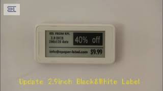 2.9inch bluetooth 5.0 digital price tag E-ink Electronic Shelf Label