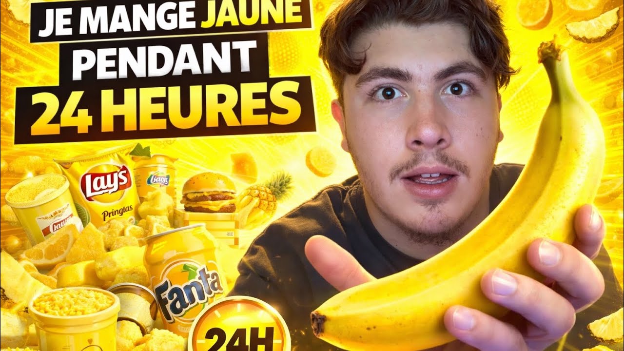 JE MANGE QUE DE LA NOURRITURE JAUNE PENDANT 24 HEURES !