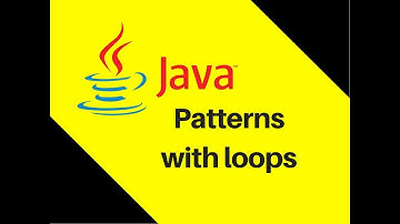 5.9 Java Tutorial Part 10.1 Patterns with loops | Lecture