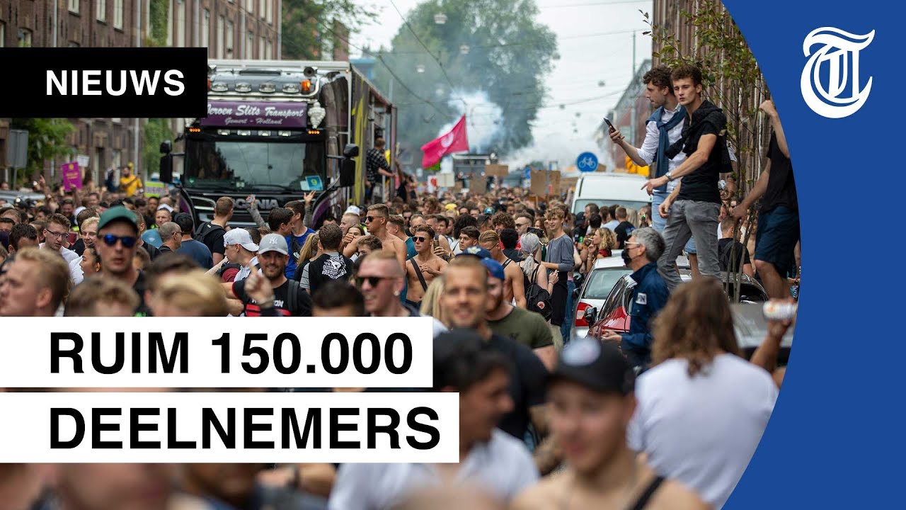 Beelden: enorme drukte bij Unmute Us-demonstratie