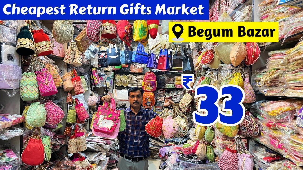 Weddings, Pooja & All Events కోసం Best Return Gift Bags | ₹ 33 బేగం బజార్ Wholesale Market
