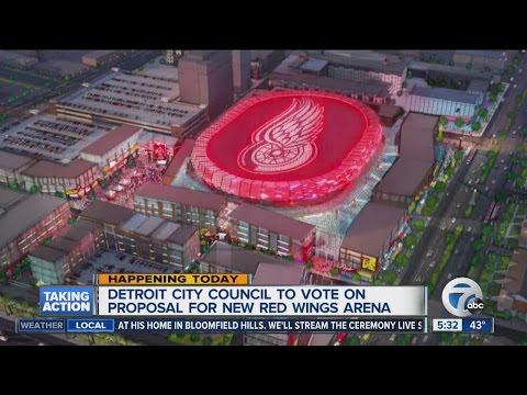 Detroit City Council expected to vote on new Red Wings arena rezoning plans