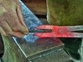 Blacksmithing - Flat or Open-Jaw Tongs, with forge welded reins. CBA Level IIB (Tool-making)