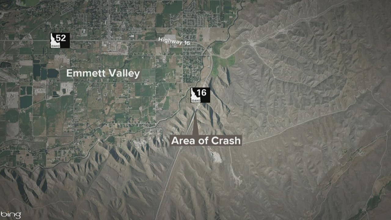 One taken to hospital after crash on Idaho Highway 16