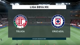 Toluca vs Cruz Azul - Liga MX J17 - Simulación FIFA