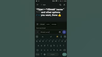 How to create a 📬 thread using Slash command in Discord Mobile #roduz #discord #howto #how #thread